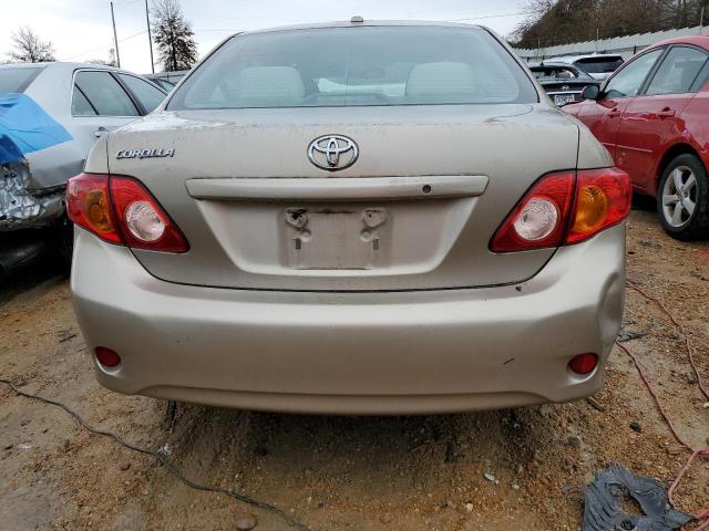 1NXBU4EE9AZ192839 - 2010 TOYOTA COROLLA BASE BEIGE photo 6