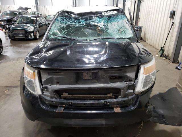 1FM5K8AR5DGC63671 - 2013 FORD EXPLORER POLICE INTERCEPTOR BLACK photo 5