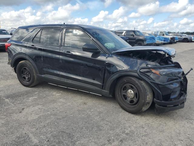 1FM5K8AC1MNA05803 - 2021 FORD EXPLORER POLICE INTERCEPTOR Czarny zdjęcie 4