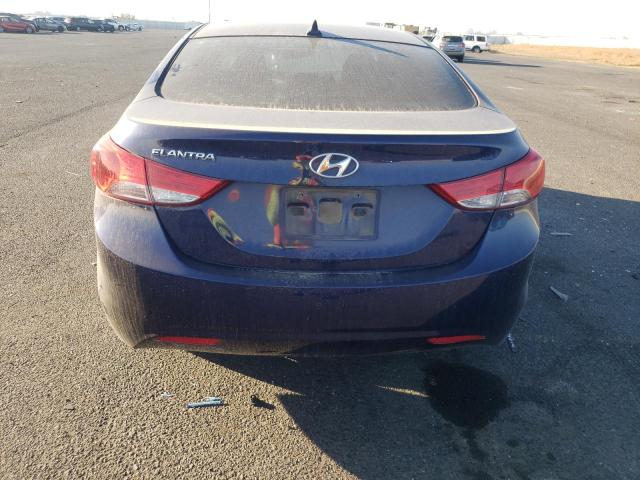 5NPDH4AE5DH315834 - 2013 HYUNDAI ELANTRA GLS BLUE photo 6