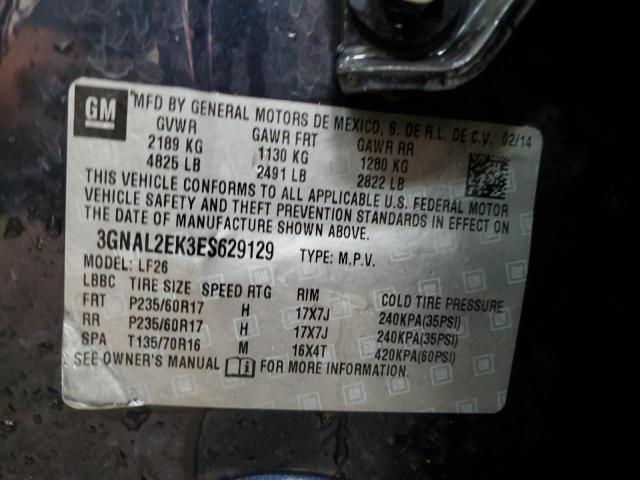 3GNAL2EK3ES629129 - 2014 CHEVROLET CAPTIVA LS 蓝色 照片 13