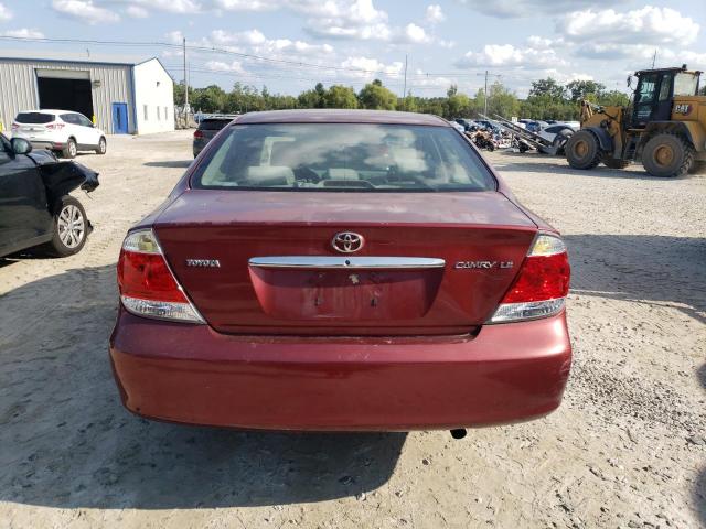 4T1BE32K56U107066 - 2006 TOYOTA CAMRY LE BURGUNDY photo 6