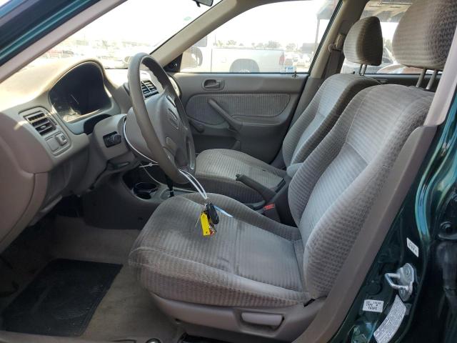 2HGEJ6618YH590768 - 2000 HONDA CIVIC BASE GREEN photo 7