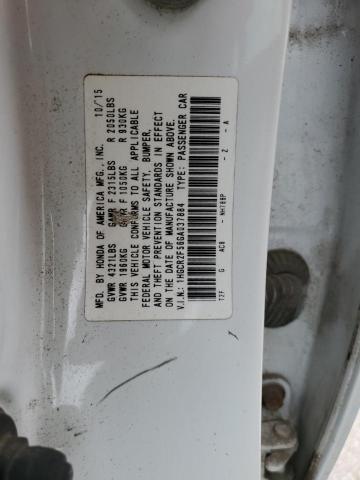 1HGCR2F56GA037884 - 2016 HONDA ACCORD SPORT WHITE photo 13