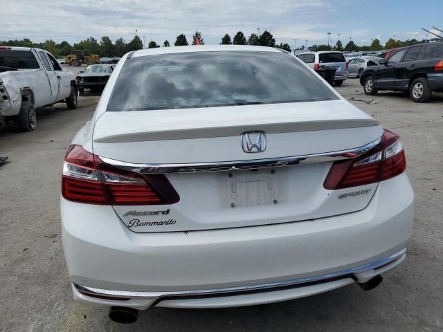 1HGCR2F56GA037884 - 2016 HONDA ACCORD SPORT WHITE photo 6
