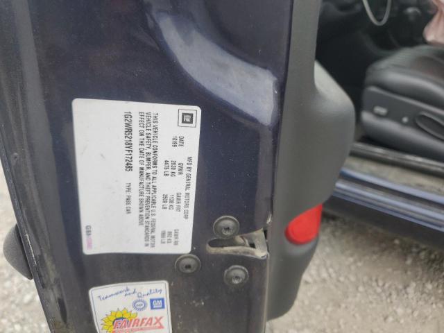 1G2WR5218YF172485 - 2000 PONTIAC GRAND PRIX GTP BLUE photo 12