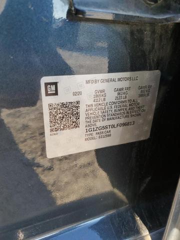 1G1ZG5ST0LF096813 - 2020 CHEVROLET MALIBU RS 石墨色 照片 12