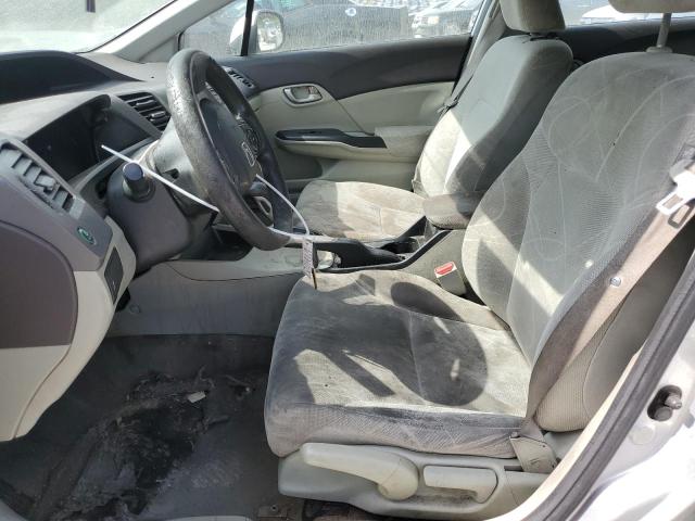 19XFB2F55CE387322 - 2012 HOND CIVIC LX ვერცხლისფერი ფოტო 7
