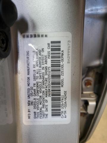 1NXBR32E43Z051275 - 2003 TOYOTA COROLLA CE 银色 照片 12