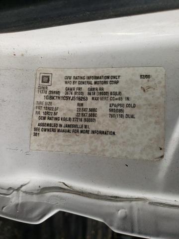 1GBK7H1C5YJ516263 - 2000 CHEVROLET C-SERIES C7H042 WHITE photo 13