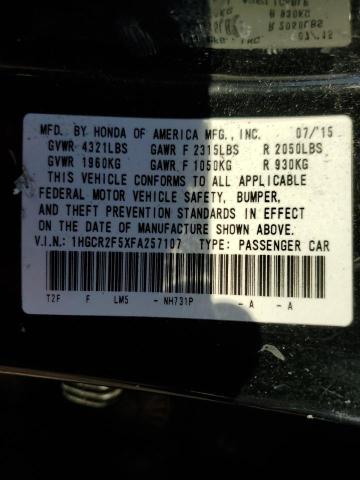 1HGCR2F5XFA257107 - 2015 HONDA ACCORD SPORT 黑色 照片 13