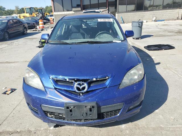 JM1BK343781863733 - 2008 MAZDA 3 HATCHBACK BLUE photo 5