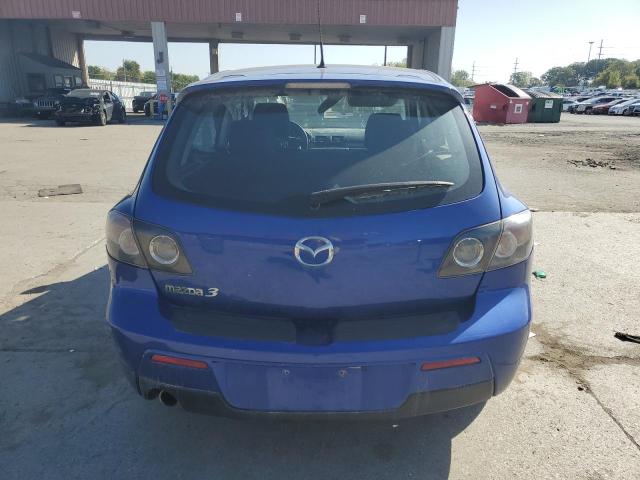 JM1BK343781863733 - 2008 MAZDA 3 HATCHBACK BLUE photo 6