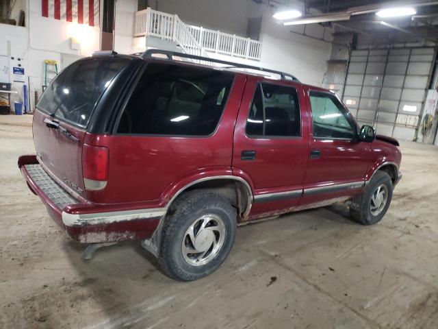 1GNDT13WXT2237609 - 1996 CHEVROLET BLAZER MAROON photo 3