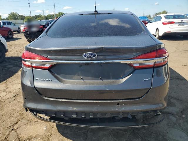 3FA6P0H78JR188832 - 2018 FORD FUSION SE GRAY photo 6