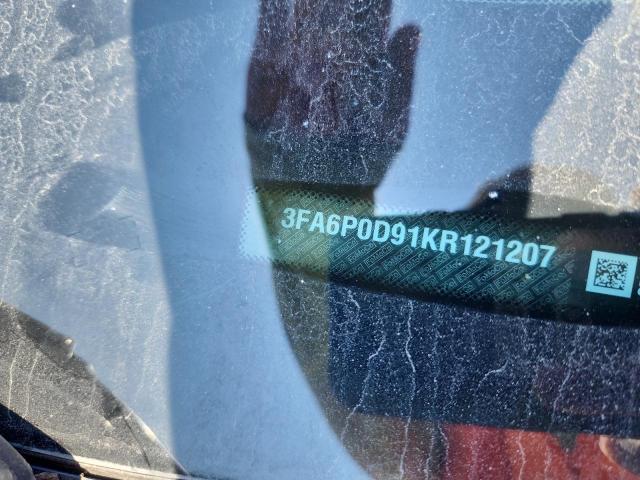 3FA6P0D91KR121207 - 2019 FORD FUSION TITANIUM 黑色 照片 12