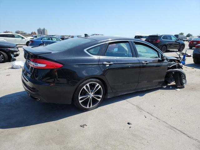 3FA6P0D91KR121207 - 2019 FORD FUSION TITANIUM 黑色 照片 3