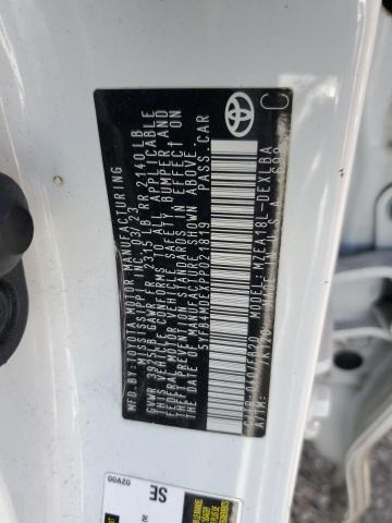 5YFB4MDEXPP021819 - 2023 TOYOTA COROLLA LE Սպիտակ լուսանկար 12