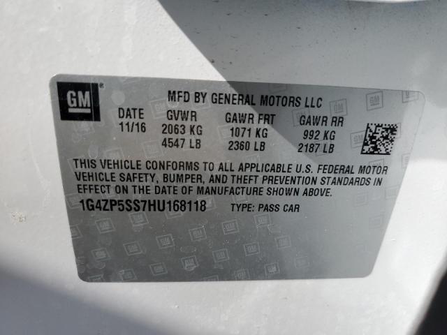 1G4ZP5SS7HU168118 - 2017 BUICK LACROSSE ESSENCE თეთრი ფოტო 12