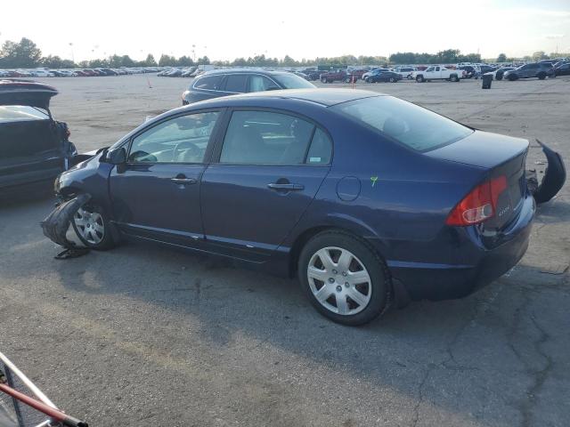 1HGFA16506L134791 - 2006 HONDA CIVIC LX BLUE photo 2