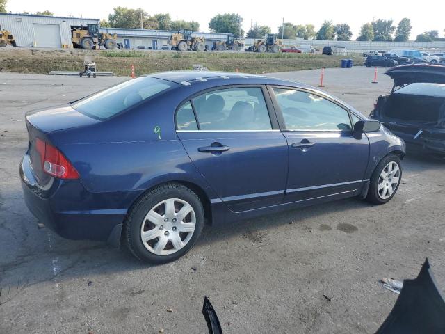1HGFA16506L134791 - 2006 HONDA CIVIC LX BLUE photo 3
