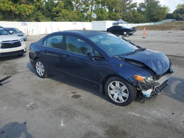 1HGFA16506L134791 - 2006 HONDA CIVIC LX BLUE photo 4