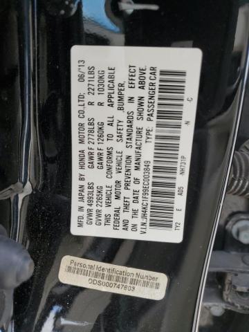 JH4KC1F99EC003849 - 2014 ACURA RLX ADVANCE BLACK photo 12