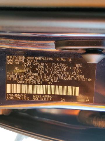 5TDZK3EH9CS061334 - 2012 TOYOTA HIGHLANDER BASE Синій фото 13