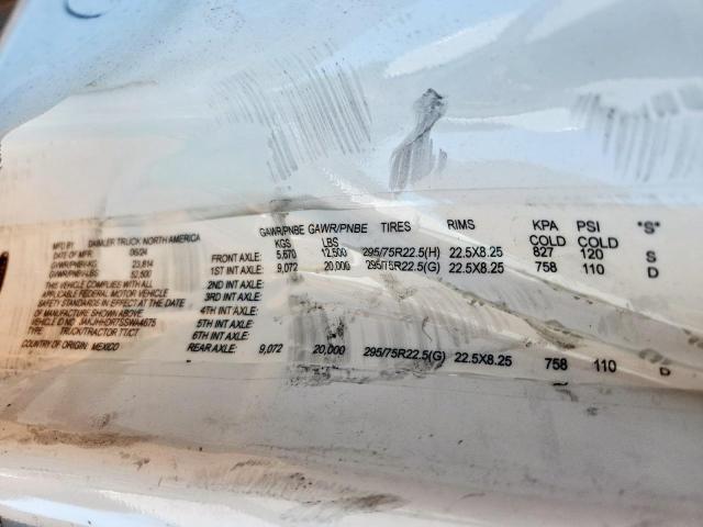 3AKJHHDR7SSWA4675 - 2025 FREIGHTLINER CASCADIA 1 თეთრი ფოტო 10