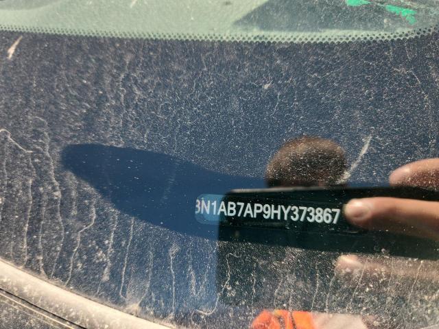 3N1AB7AP9HY373867 - 2017 NISSAN SENTRA S GRAY photo 12