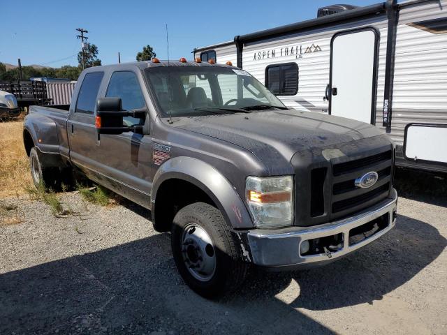 1FTXW43R48EB32398 - 2008 FORD F450 SUPER DUTY GRAY photo 4