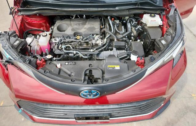 5TDYRKEC2MS040039 - 2021 TOYOTA SIENNA XLE RED photo 12