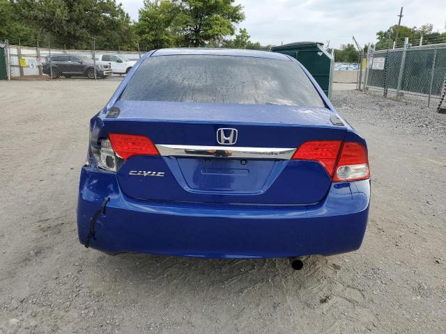 19XFA15559E033386 - 2009 HONDA CIVIC LX BLUE photo 6