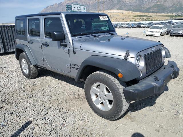 1C4HJWDG3GL213284 - 2016 JEEP WRANGLER U SPORT SILVER photo 4