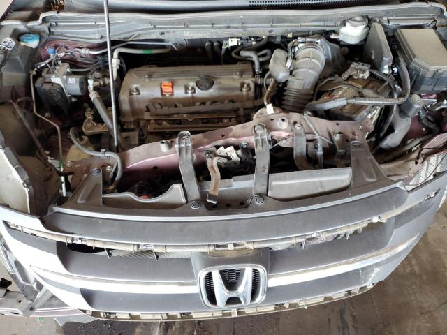 5J6RM3H7XCL040727 - 2012 HONDA CR-V EXL MAROON photo 12