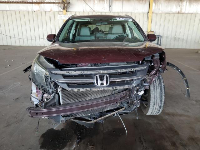5J6RM3H7XCL040727 - 2012 HONDA CR-V EXL MAROON photo 5