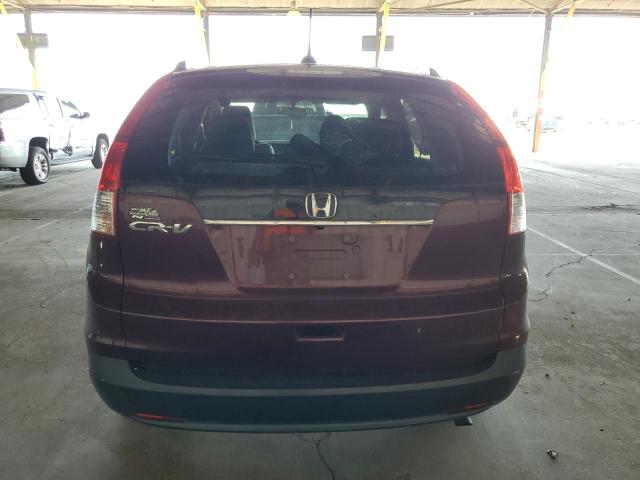 5J6RM3H7XCL040727 - 2012 HONDA CR-V EXL MAROON photo 6