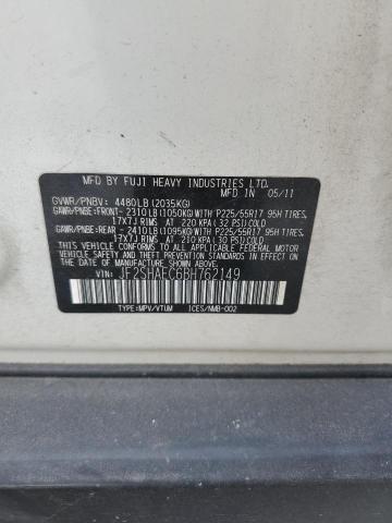 JF2SHAEC6BH762149 - 2011 SUBARU FORESTER LIMITED თეთრი ფოტო 14
