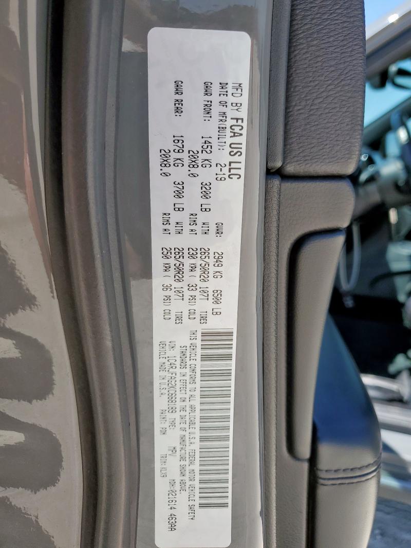 1C4RJFAG2KC668189 - 2019 JEEP GRAND CHEROKEE LAREDO GRAY photo 13