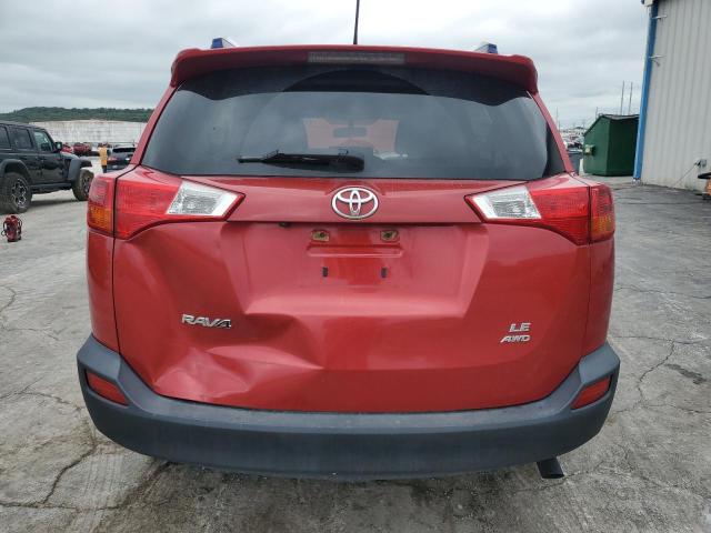 JTMBFREV2FJ016140 - 2015 TOYOTA RAV4 LE RED photo 6