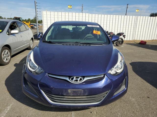 5NPDH4AE8EH483551 - 2014 HYUNDAI ELANTRA SE BLUE photo 5