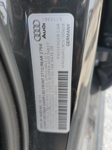 WAUJGAFC9CN100609 - 2012 AUDI A6 PRESTIGE BLACK photo 12