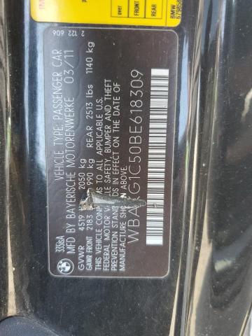 WBAKG1C50BE618309 - 2011 BMW 335 IS BLACK photo 12