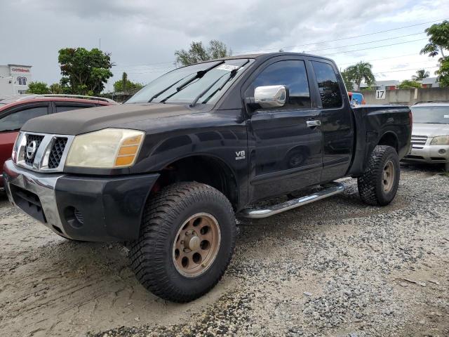 1N6AA06A64N590115 - 2004 NISSAN TITAN XE BLACK photo 1