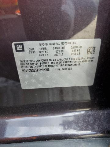 1G11C5SL1FF282955 - 2015 CHEVROLET MALIBU 1LT 紫色 照片 13