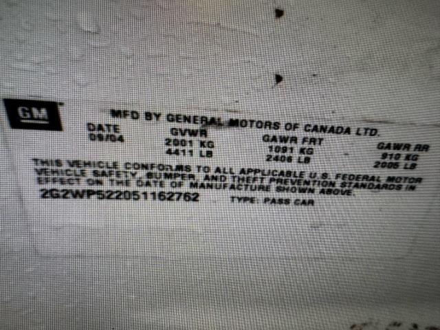 2G2WP522051162762 - 2005 PONTIAC GRAND PRIX 白色 照片 13