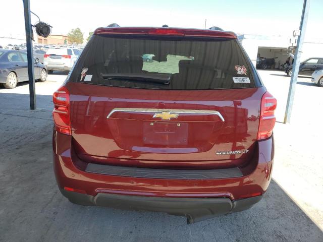 2GNALCEK4G6135420 - 2016 CHEVROLET EQUINOX LT MAROON photo 6