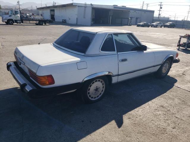 WDBBA48D5GA042820 - 1986 MERCEDES-BENZ 560 SL WHITE photo 3