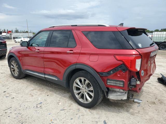 1FMSK7FH2MGB45820 - 2021 FORD EXPLORER LIMITED RED photo 2