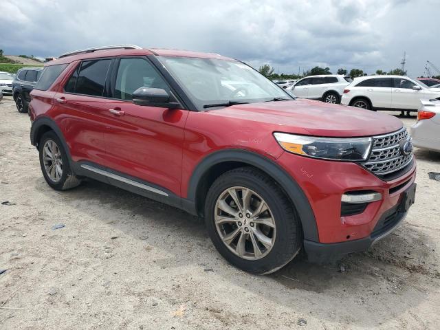 1FMSK7FH2MGB45820 - 2021 FORD EXPLORER LIMITED RED photo 4